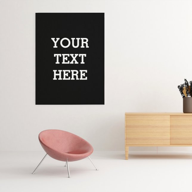 Impression Photo Ajouter votre propre texte personnalisé ici noir e (Créateur téléchargé)