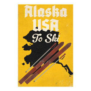 Impression Photo Alaska USA Pour Skier