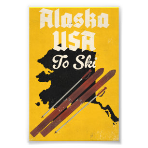 Impression Photo Alaska USA Pour Skier