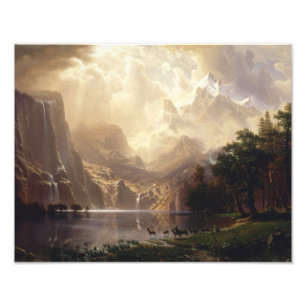 Impression Photo Albert Bierstadt - Parmi la Sierra Nevada