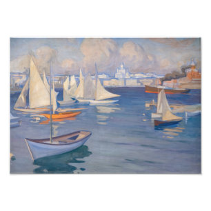 Impression Photo Albert Edelfelt - Port d'Helsinki