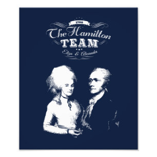Impression Photo Alexander Hamilton, Eliza. Cadeaux d'histoire. Por