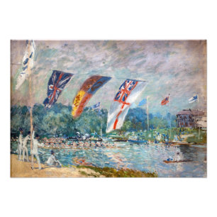 Impression Photo Alfred Sisley - Régates à Molesey