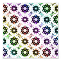 Alien arc-en-ciel Motif d'art fractal