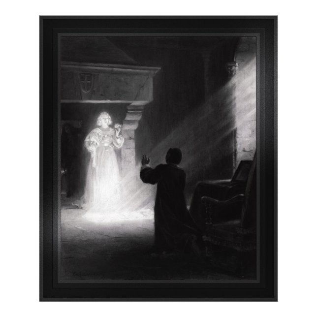 Impression Photo Alix Apparition Au Masque par Tony Robert-Fleury (Devant)