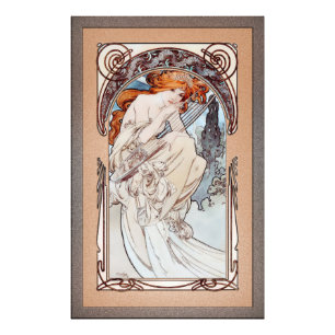 Impression Photo Allégorie de la musique par Alphonse Mucha