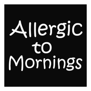 Impression Photo Allergique au matin