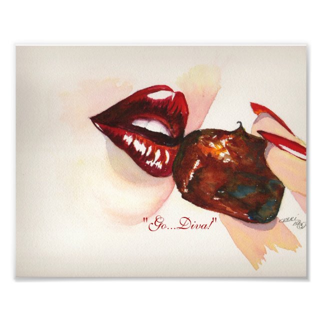 Impression Photo "Allez...diva !" Imprimé (Devant)
