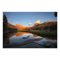 Alpenglow de coucher de soleil McClure Meadow - se