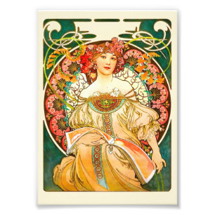 Impression Photo Alphonse Mucha Art Nouveau Daydream