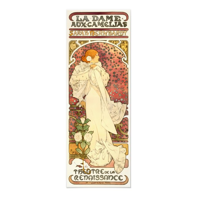 Impression Photo Alphonse Mucha Dame des Camelias Imprimer (Devant)