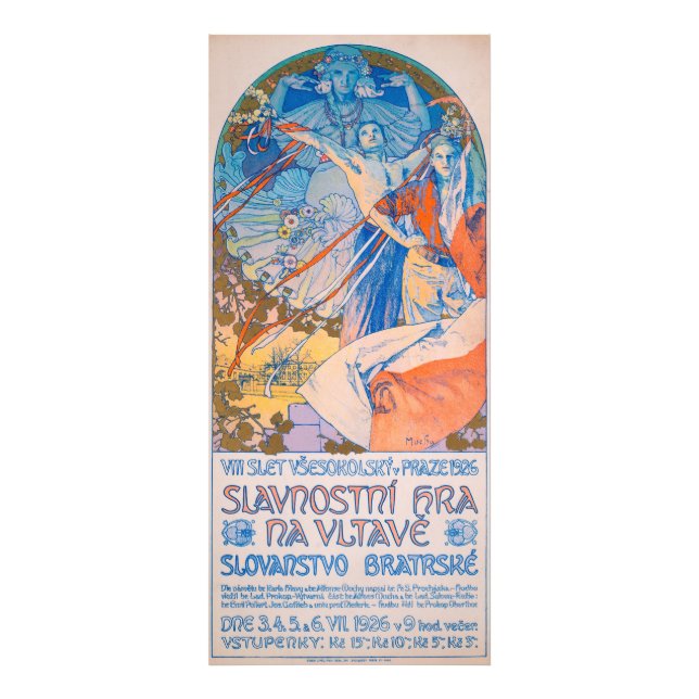 Impression Photo Alphonse Mucha pour Sokol Festival (1926) (Devant)
