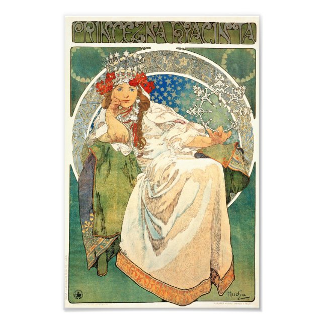 Impression Photo Alphonse Mucha Princess Hyacinth Imprimer (Devant)