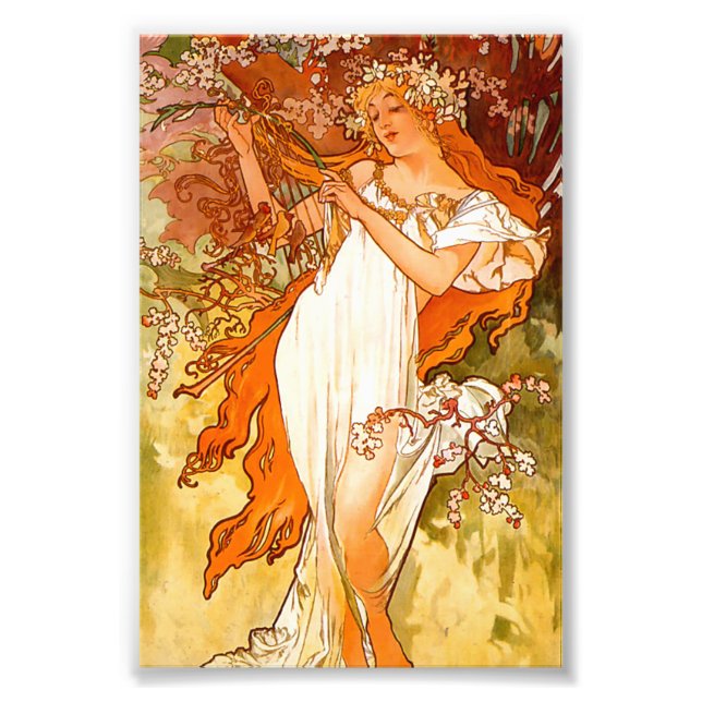 Impression Photo Alphonse Mucha Spring (Devant)