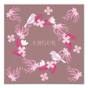 Impression Photo amour des oiseaux