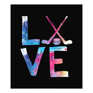 Impression Photo Amour Hockey sur glace filles Dons de hockey femme