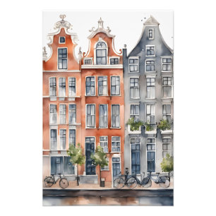 Impression Photo Amsterdam aquarelle