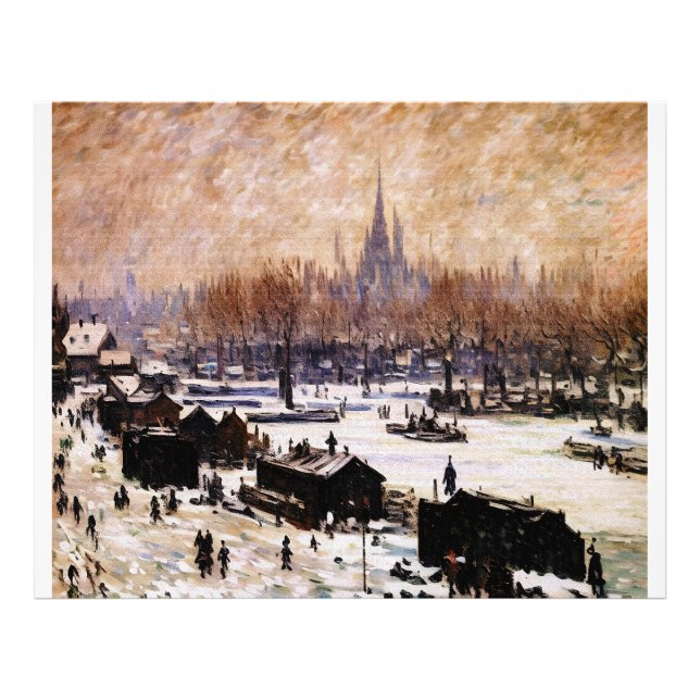 Impression Photo Amsterdam couvert de neige (Devant)