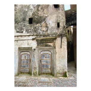 Impression Photo Ancien bâtiment à Essaouira, Maroc