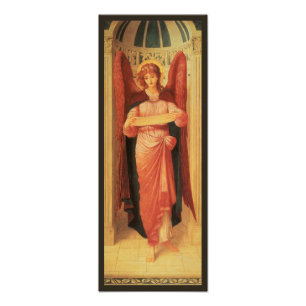 Impression Photo Ange avec un rouleau par John Melhuish Strudwick