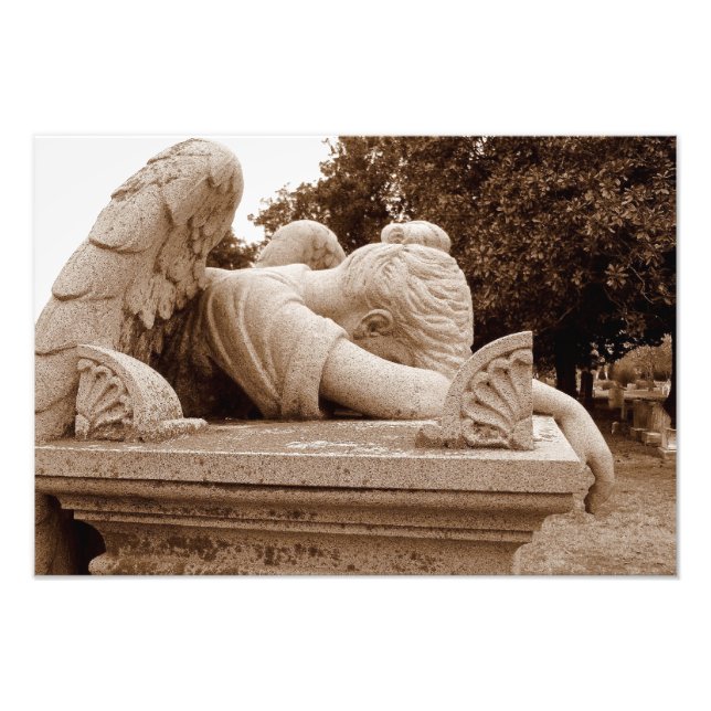 Impression Photo Ange de pleurs Photogrpah sepia (Devant)