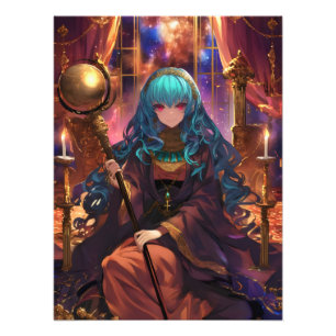 Impression Photo Anime fille Imaginaire magicien