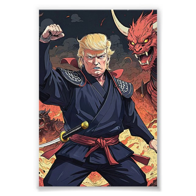 Impression Photo Anime Trump - Première levée (Devant)