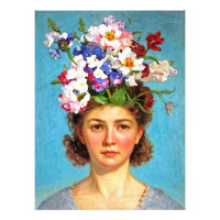 « Anna au bouffant fleuri » - Société d'art et de