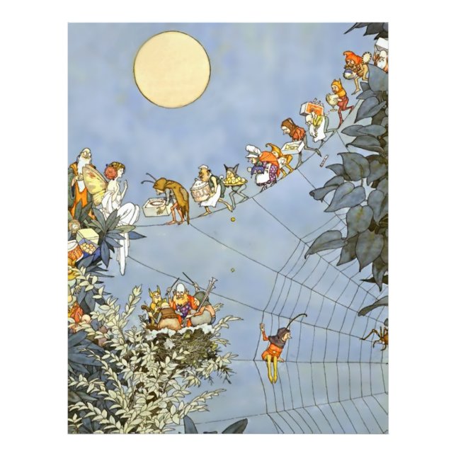 Impression Photo "Anniversaire des fées" par Heath Robinson (Devant)