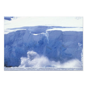 Impression Photo Antarctique, baie du Paradis, Formes de vagues mas