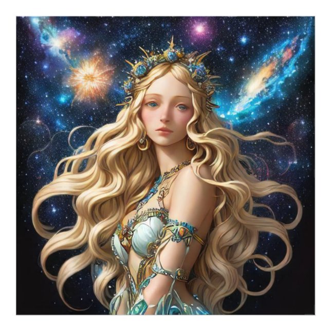 Impression Photo *~* AP58 Imaginaire des femmes cosmiques CELESTIEL (Devant)