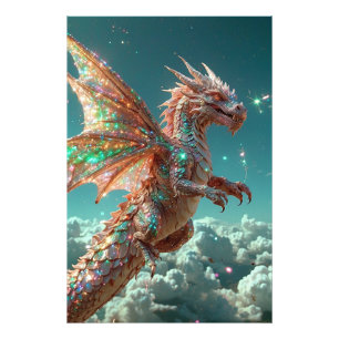 Impression Photo *~* AP88 Flying Imaginaire Dragon Wall Artwork 6