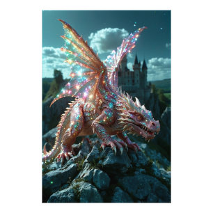 Impression Photo *~* AP88 Imaginaire de la bête Mur de dragon Artwo