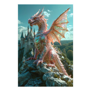 Impression Photo *~* AP88 Imaginaire étincelant Mur Dragon Art 14