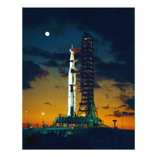 Impression Photo Apollo 4 Saturn V sur la protection un complexe 39