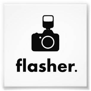 Impression Photo Appareil-photo de photographe de clignoteur
