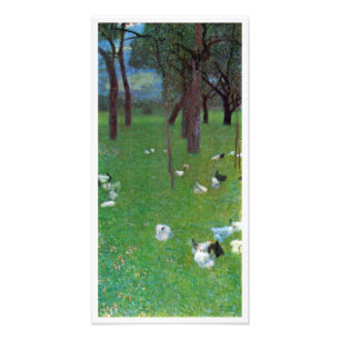 Impression Photo Après la pluie, poules de jardin par Gustav Klimt