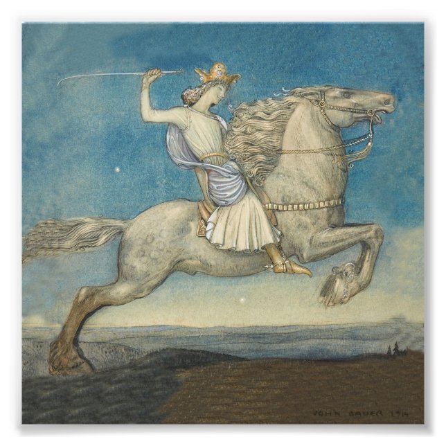 Impression Photo Aquarelle "A Prince Arrived" de John Bauer (Devant)