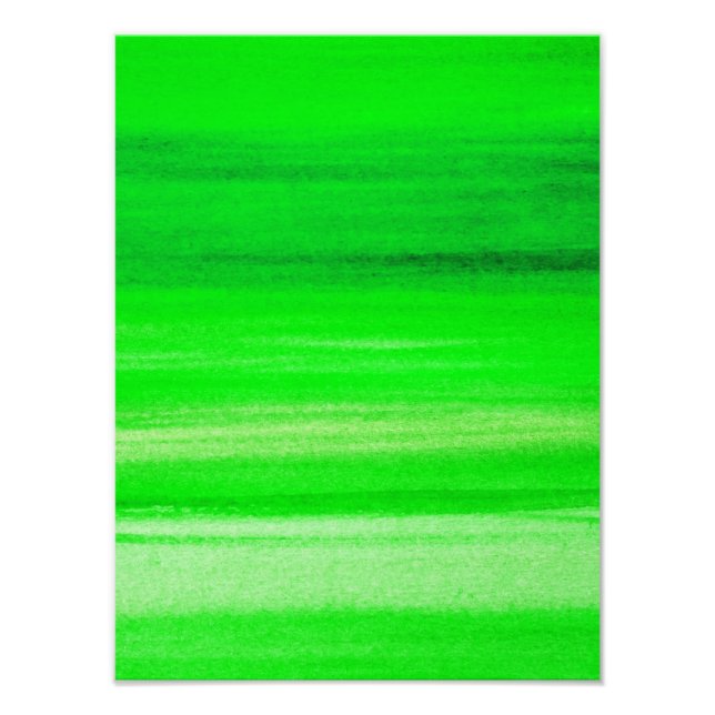 Impression Photo Aquarelle verte Neon fond Arrière - plan Abstrait (Devant)