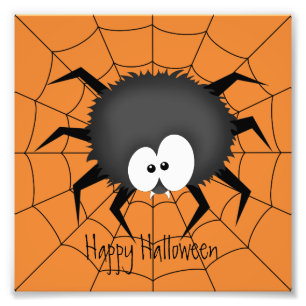 Impression Photo Araignée d'Halloween sur une toile
