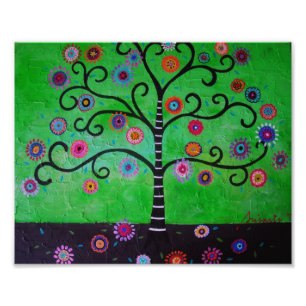 Impression Photo Arbre de la peinture de la vie