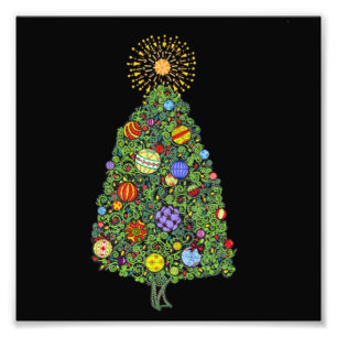 Impression Photo Arbre de Noël brillant
