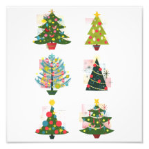 Arbres de Noël rétro