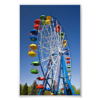 Impression Photo Arc-en-ciel couleur Ferris Wheel