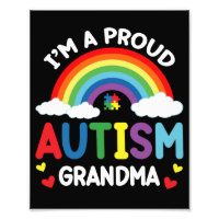 Arc-en-ciel Je suis une grand-mère autiste fière S