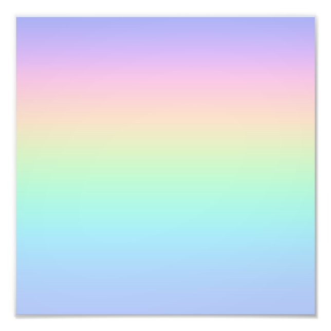 Impression Photo Arc-en-ciel pastel (Devant)