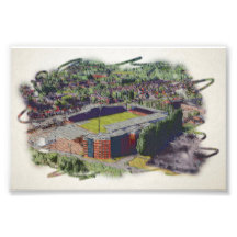 Architecture du Stade de Wrexham, Art à l'aquarell