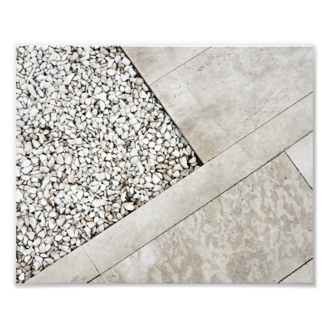 Impression Photo architecture moderne pavé minimal pierre (Devant)