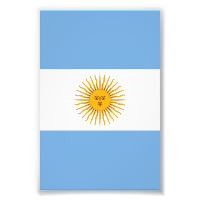 Impression Photo Argentina flag (Devant)