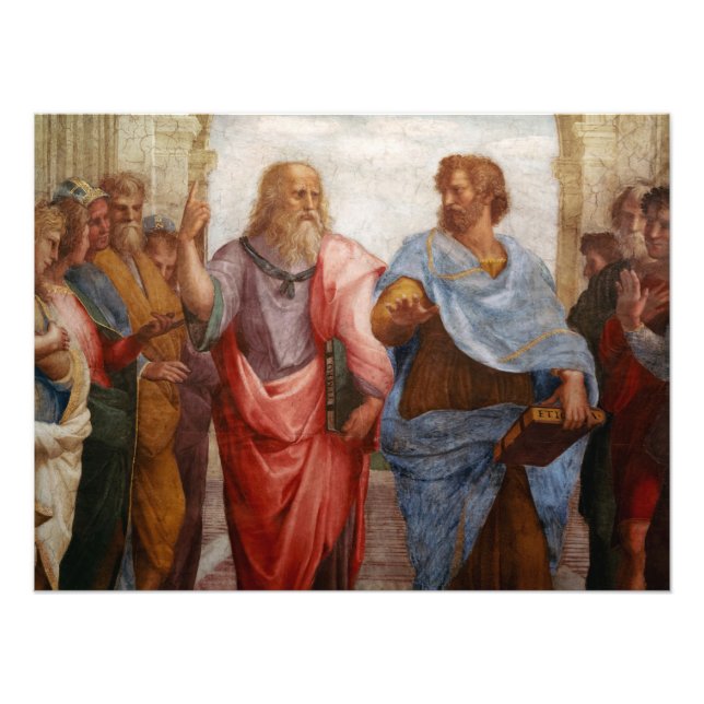 Impression Photo Aristote et Platon par Raphael (Devant)
